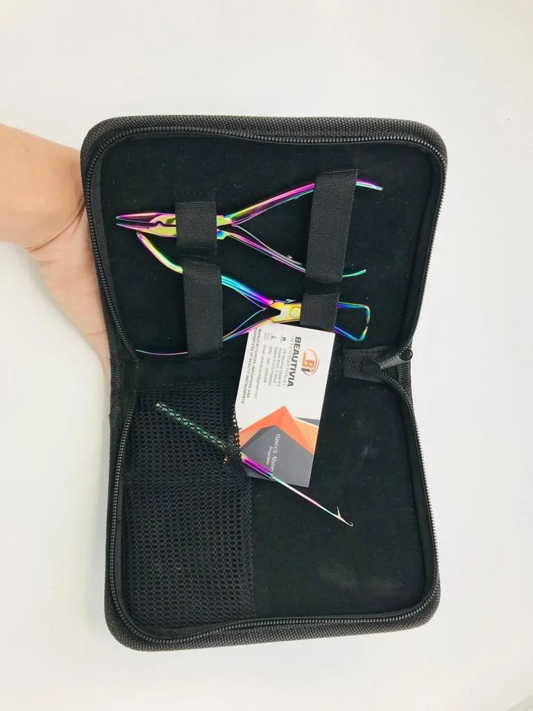 Rainbow Plasma Sustainable Steel Custom Logo Hair Extension Plier Tools Kit Micro Link Glue & Keratin with Strong Hold Hair Extensions