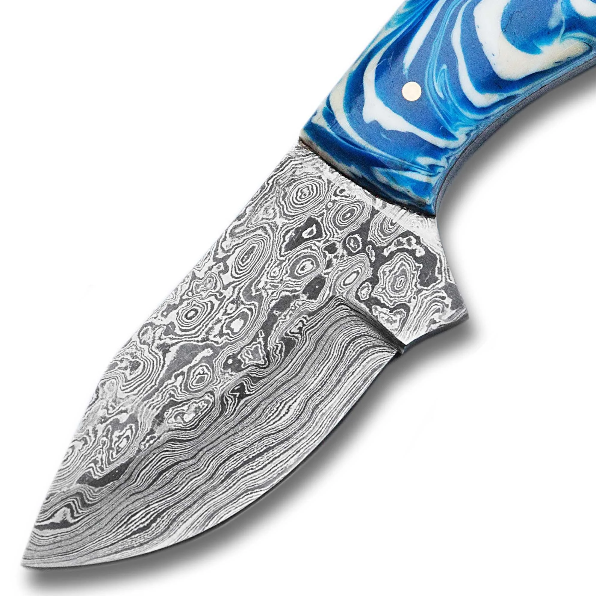 Нож ручной работы из дамасской стали