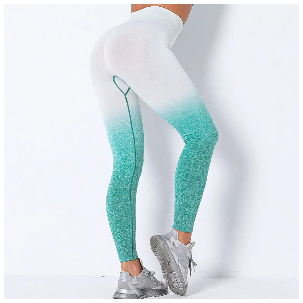 Heavy Duty Womens Workout Pant Sublimation Black Quick Drying Push up Sports Girls Seamless Legging Tights For Ladies