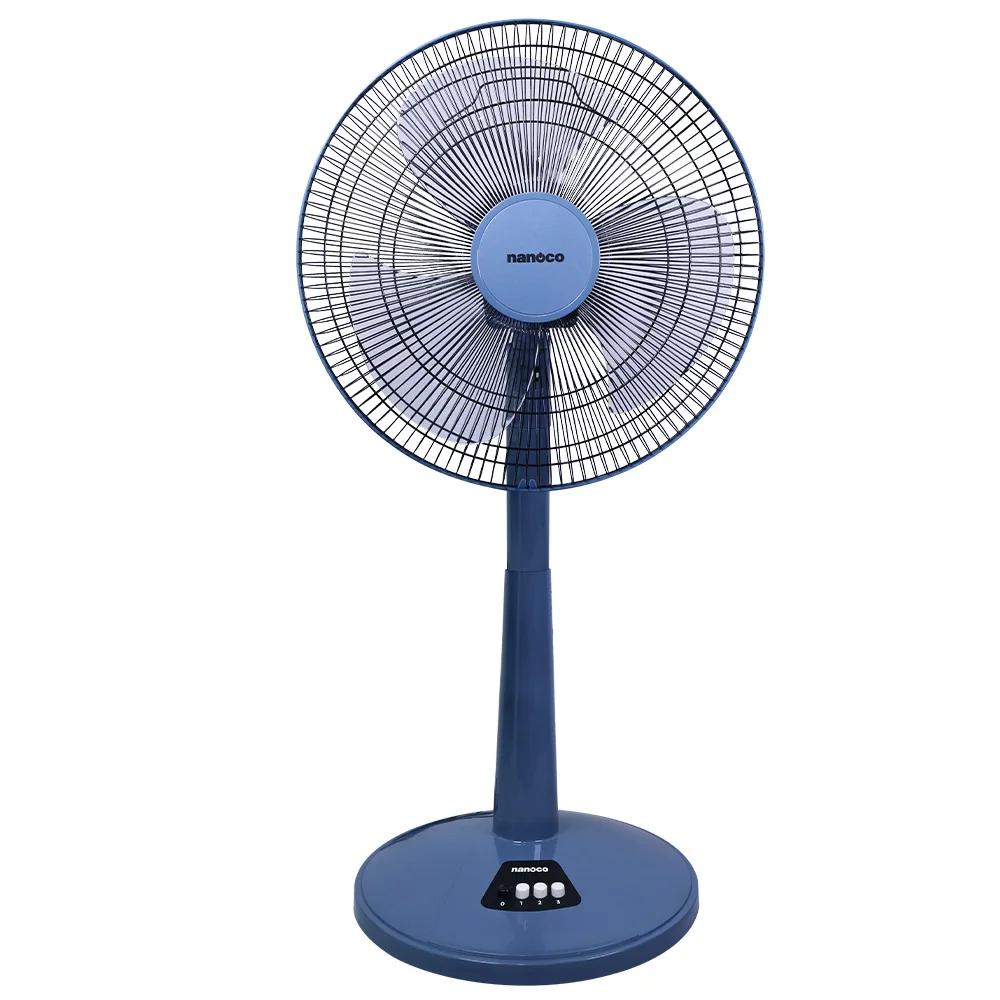 Nanoco NLF1623 Living Fan with Remote Control Top 1 Supplier in Vietnam Copper Wire Motor Sleeve Bearing 3 Blades Household Use