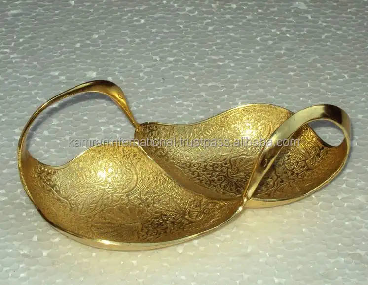 Aluminum fancy dish, aluminum leaf dish, aluminum serving dish