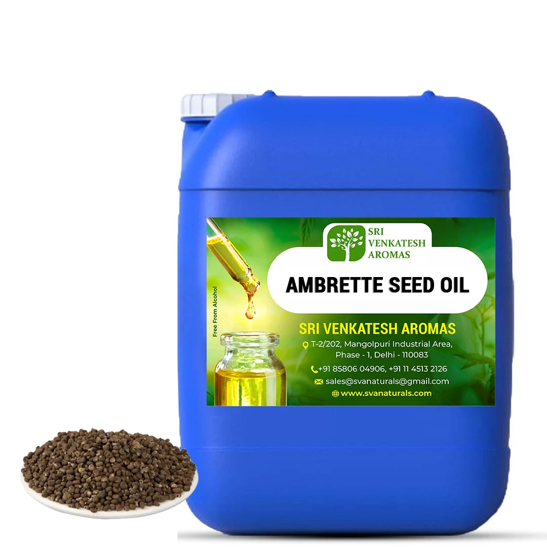100 ml Cheapest price Of Pure Organic Ambrette Seed Absolute Oil by Sri Venkatesh Aromas