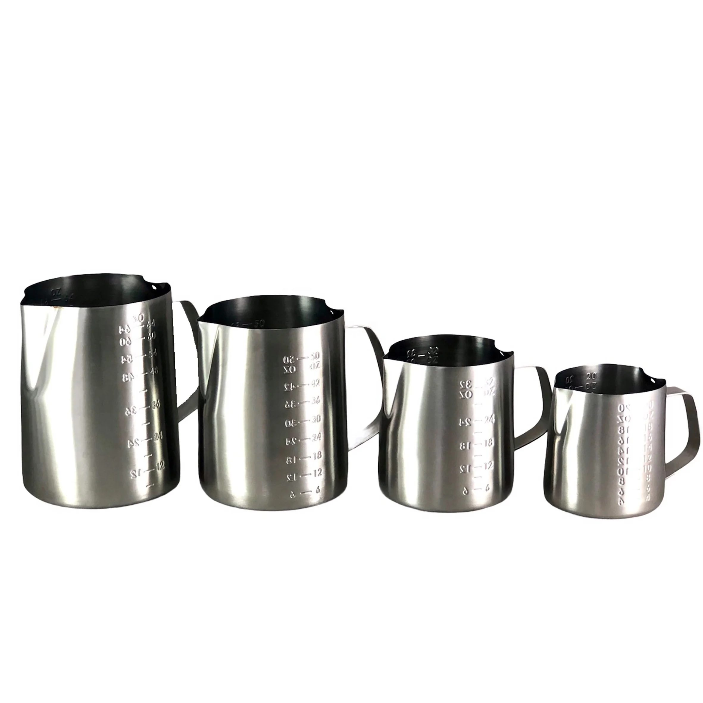 600ml / 1000ml / 1500ml / 2000ml Stainless steel measuring jug measuring coffee Latte Frothing Pitcher 20oz 32 50 64 ounce