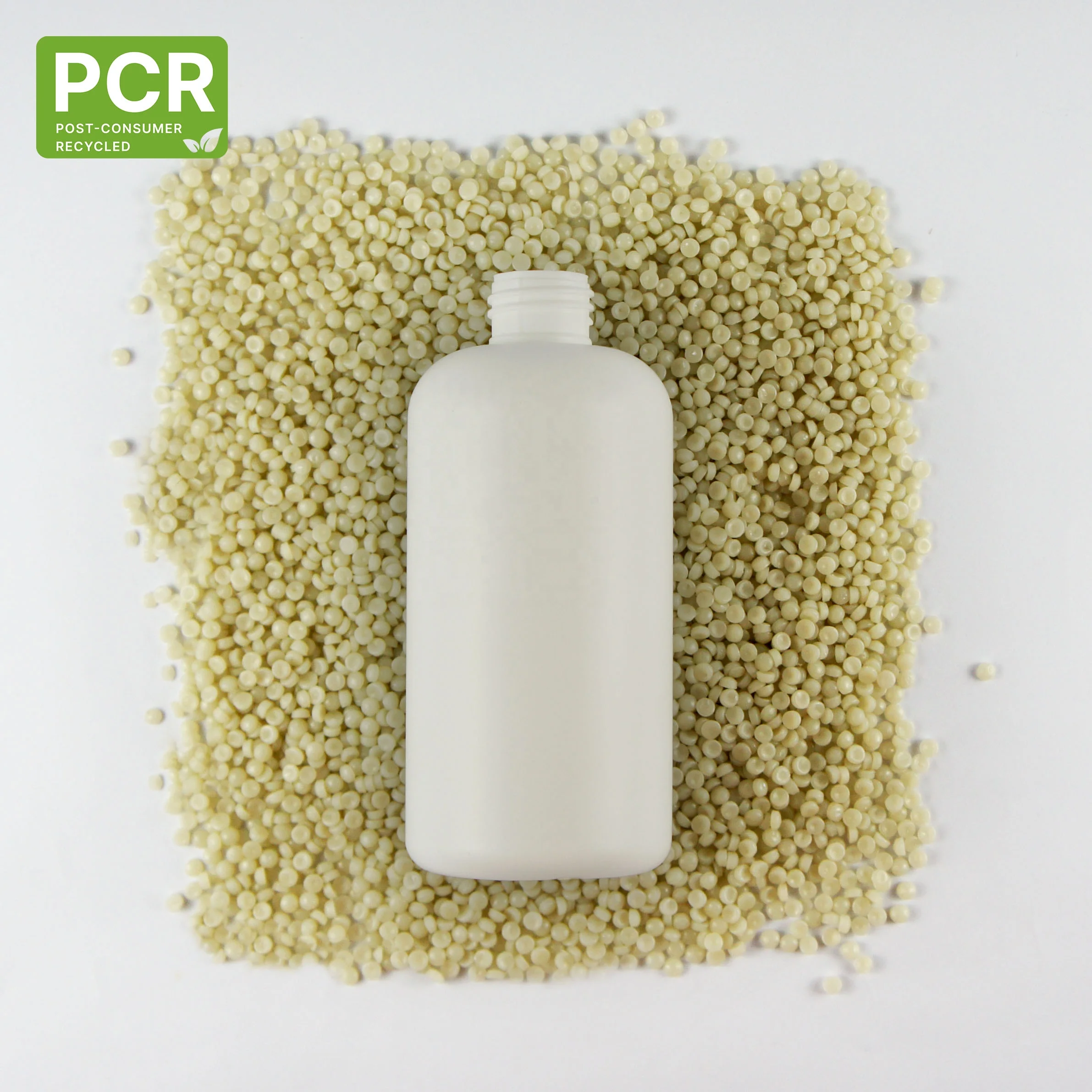 60ml PCR 100% 30% 50% HDPE White Milky Green Boston Round Plastic Empty Bottle Eco-Friendly  (NA60-PCRPE)