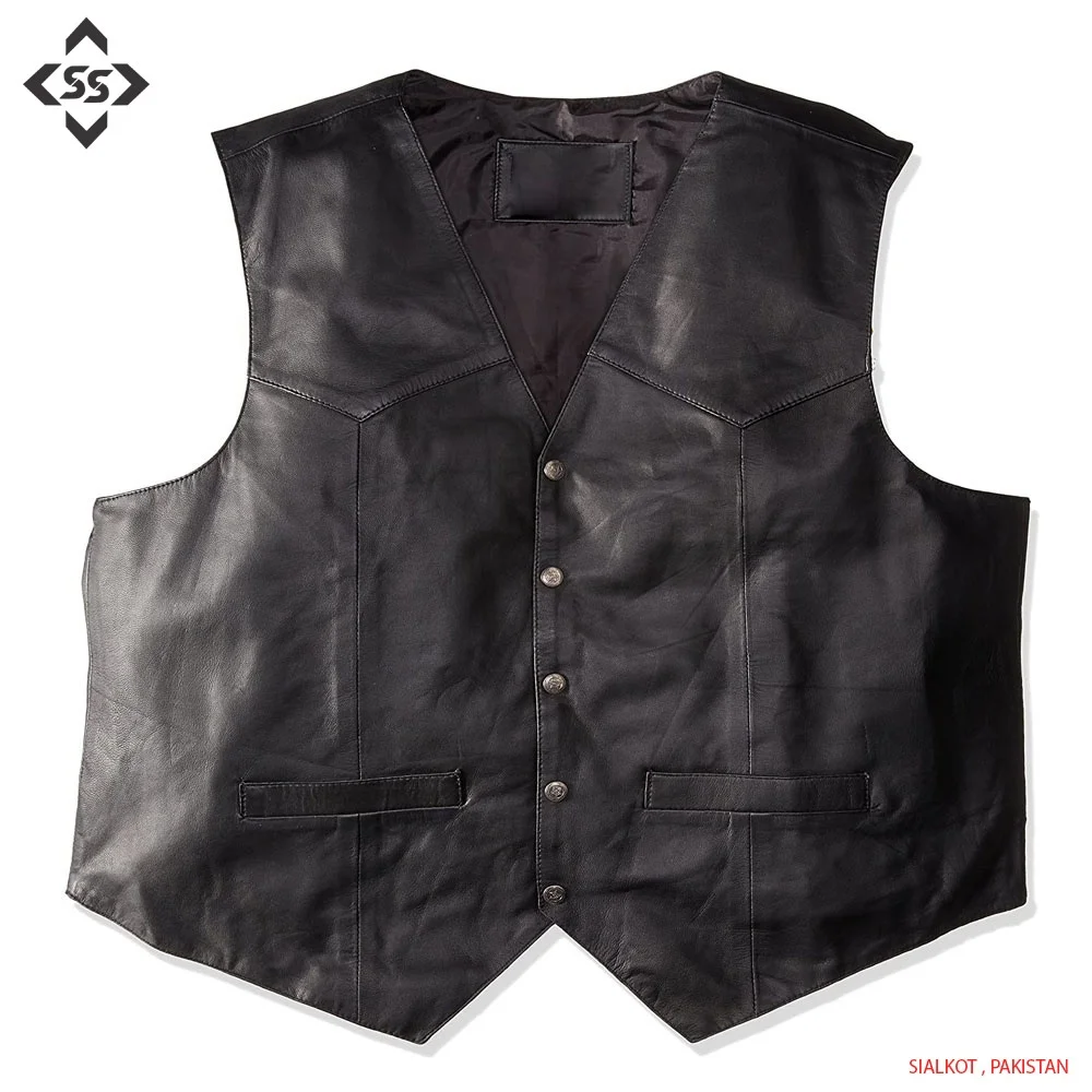 mesh vest pocket Motorcycle Leather Vest Men Spring New Fashion Punk Sleeveless Jacket V Neck Plus Size Waistcoats