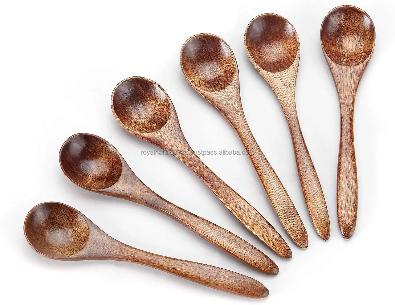 Natural Handmade Cooking Spoon Set, Kitchen Utensils, Frying Spoon Ladles & Turning Spatula Nonstick Spoon Set For Cooking