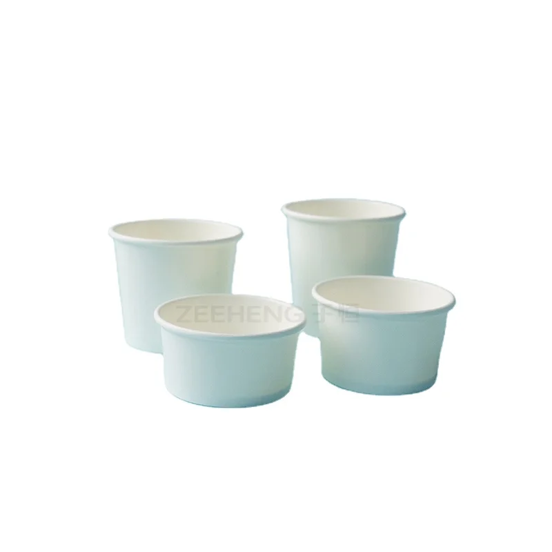 Производитель ZEEHENG одноразовые бумажные белые крафт-соусные чашки 1 унция 2 унции 3 4