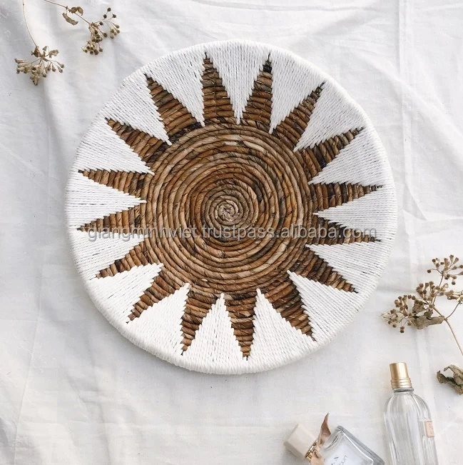 Seagrass Basket For Wall Decor Tapestry Wall OEM acceptable Handcrafted Seagrass Wall hanging