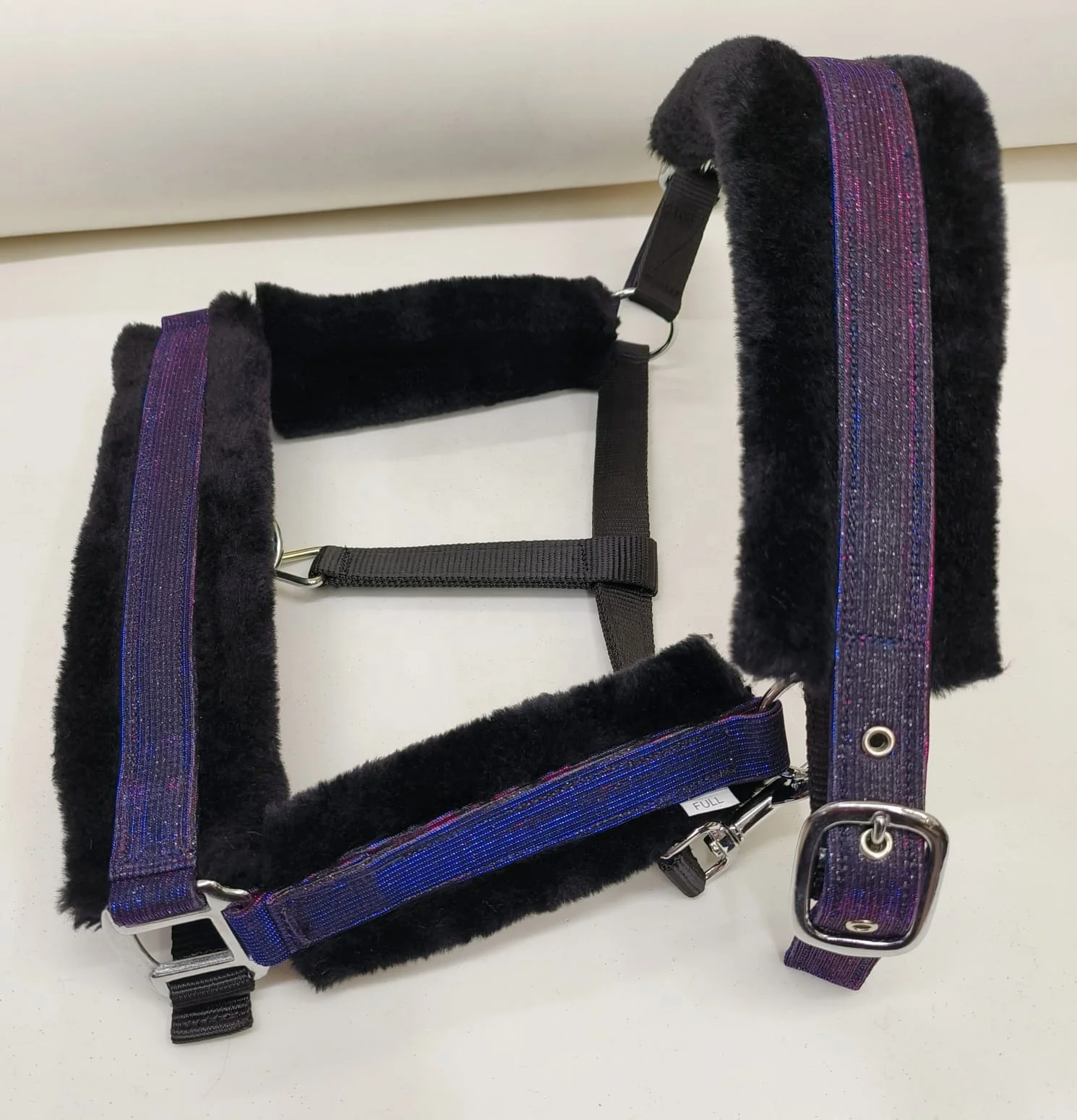 FANCY ADJUSTABLE HORSE PP HALTER AVAILABLE IN MANY COLORS