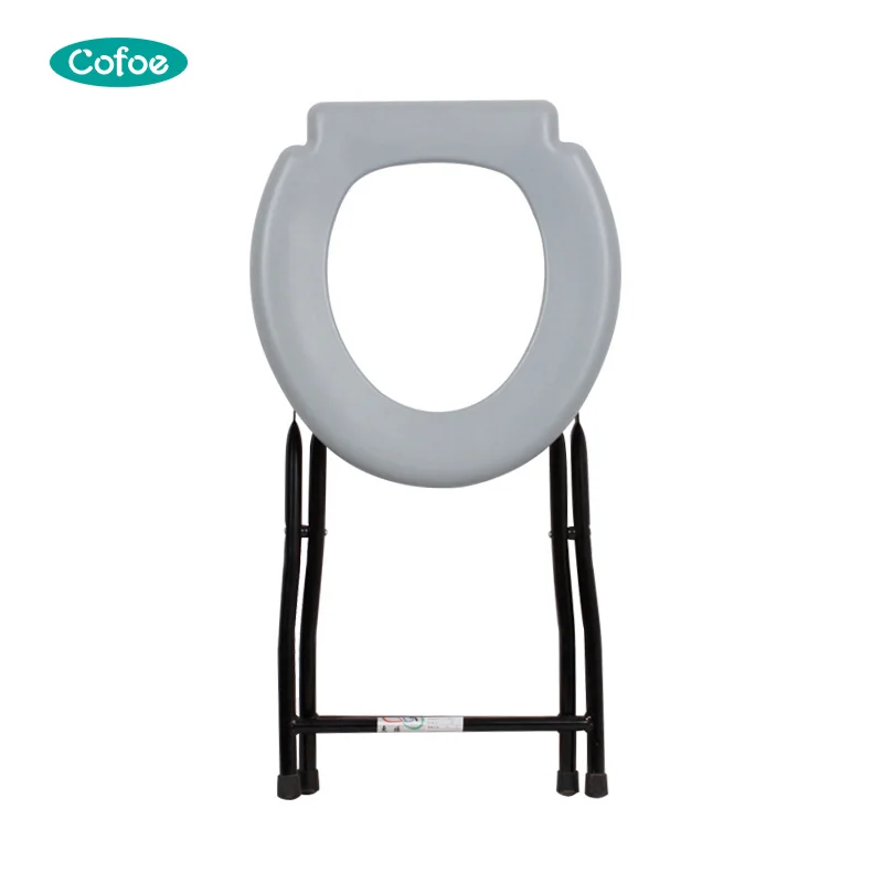 Toilet Chair / Shower Chair / Bath Chair With Wheels Travel Potty Chair Toilet Foldable