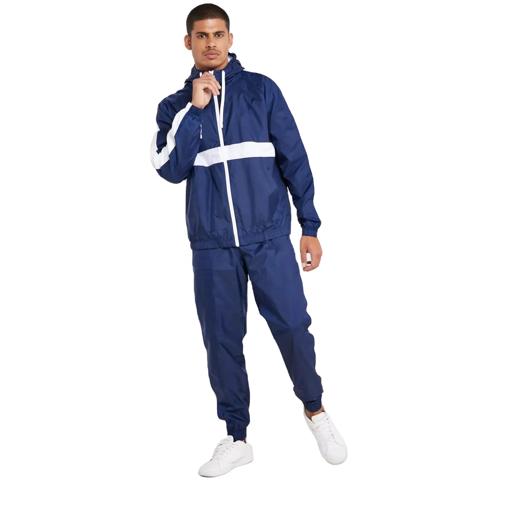 Sportswear Training Polyester Tracksuit Spring Windbreaker Sets Mens Lightweight Woven Tracksuits
