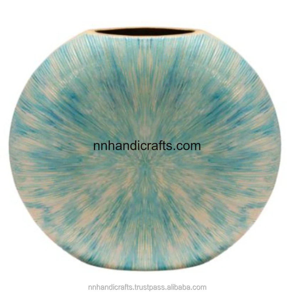 Top Quality Steel Iron Black Powder Coated Golden Gold Plated Luxury URNs Jars Vintage Small Medium Big Other Table Vase