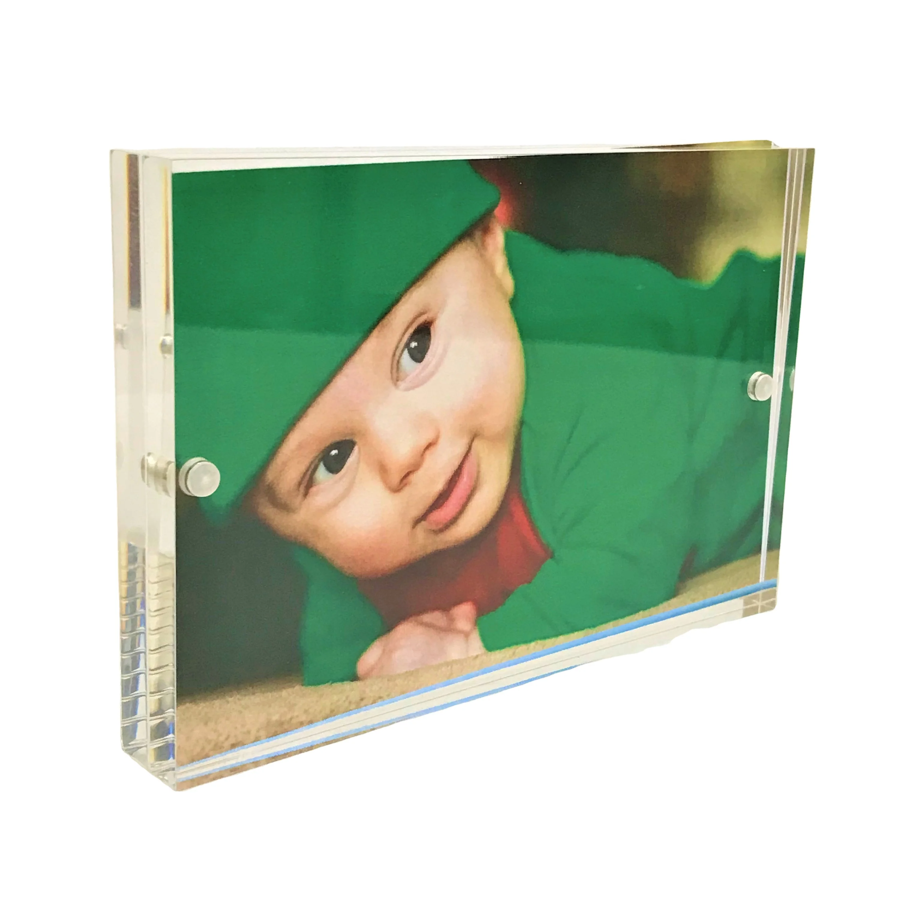Acrylic Rectangle High Quality Baby Clear Block Photo Frame  for Desktop