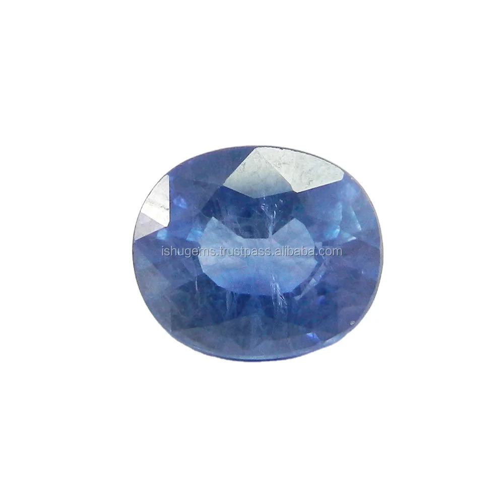 Unique Clarity Natural Ceylon Blue Sapphire Gemstone Oval Emerald Cut 11x13mm, 8.0 Cts Precious Gemstone IG3848
