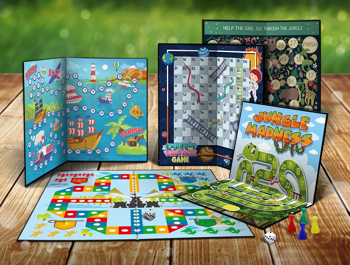 Educational Brain Teaser Board games Snakes & Ladders Board Game