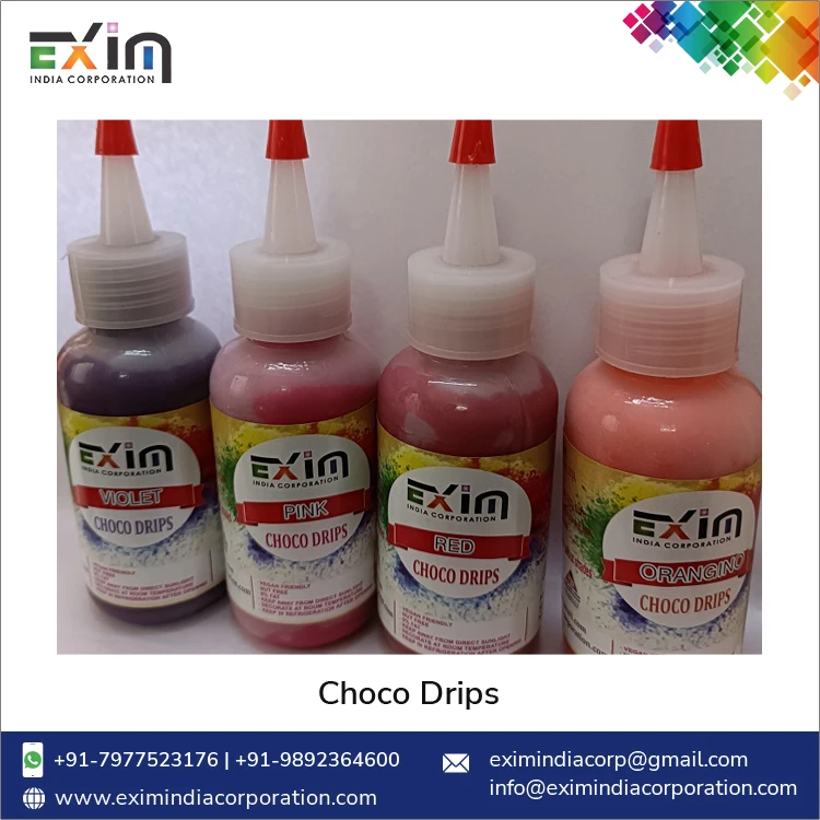 Superlative Quality Food Grade Pearl White Color Cake Decoration Choco Drips from Genuine Wholesale Exporter