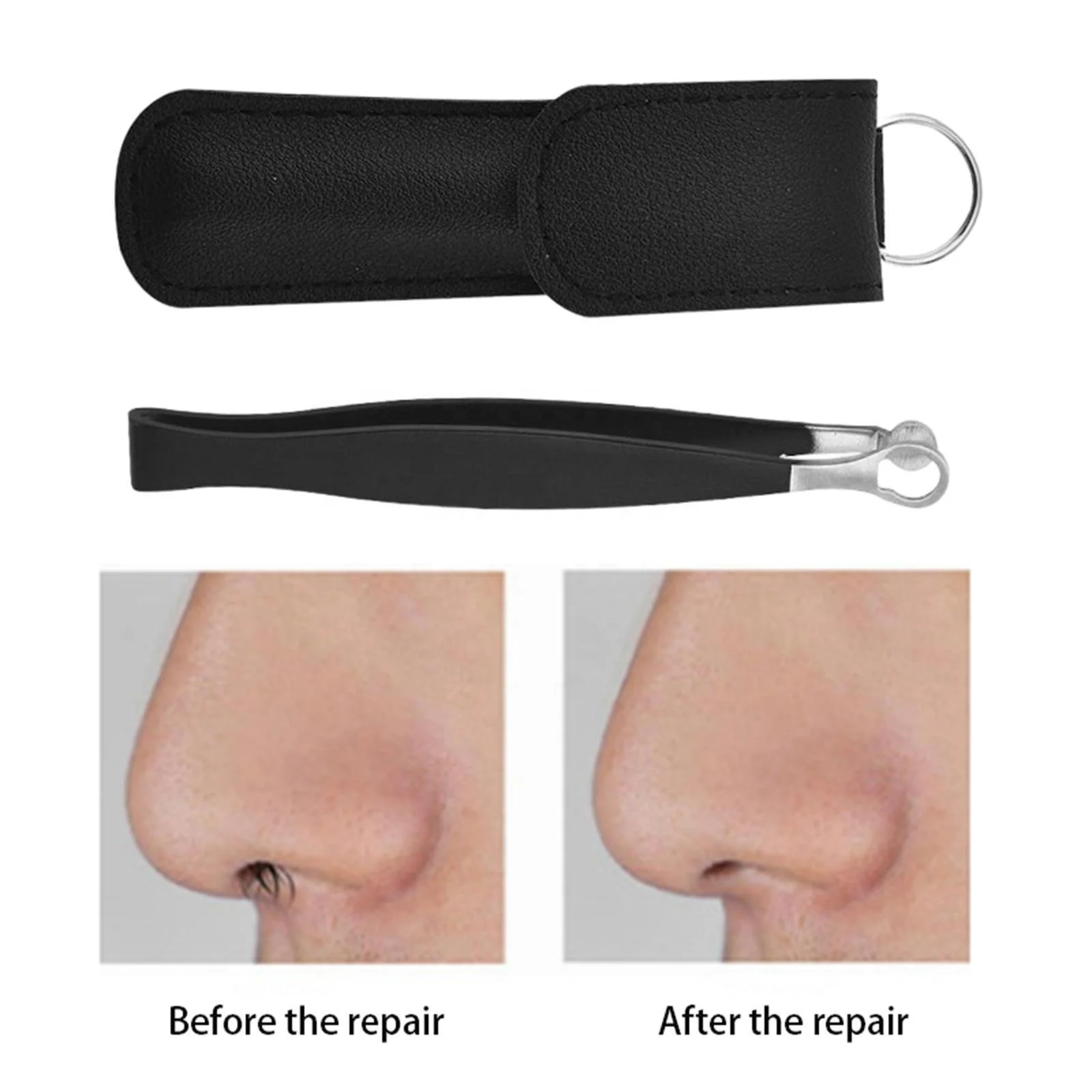 Nose Hair Trimming Tweezers Round Head Multifunctional Water Resistant Stainless Steel for Noses Sideburns Nose Men Women