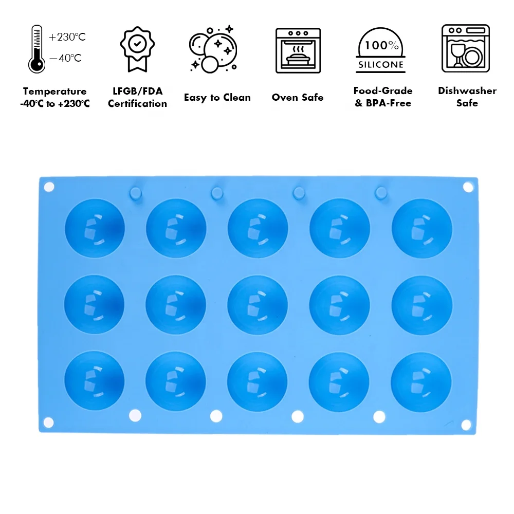 [Holar] Taiwan Made 15 Round Cylinder Silicone Mold for Baking Chocolate Cookie