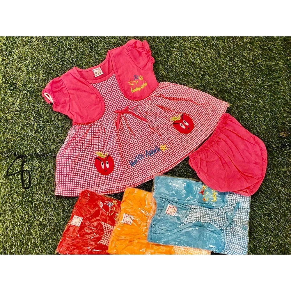 Girls Summer Casual Dress Cotton Wholesale Children Fashion Clothing Bulk Supply Vietnam Factory for Kids Clothes