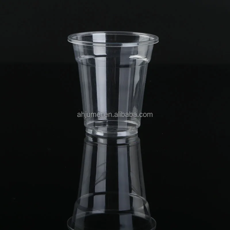 Take Away Disposable Plastic Beer Cups PLA Cup Cold Drinking Milk Tea Customize Wall Logo 12 16 24oz