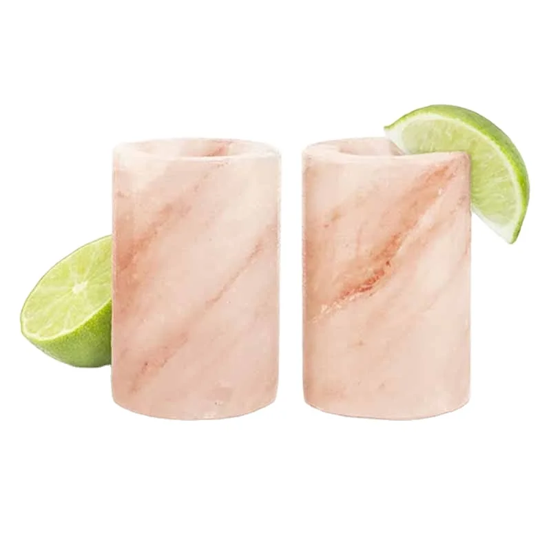 Индивидуальный дизайн OEM-бокс частная маркировка Amazon натуральные ремесла ГИМАЛАЙСКАЯ СОЛЬ текила очки для выстрела 100% Натуральная Розовая Соль