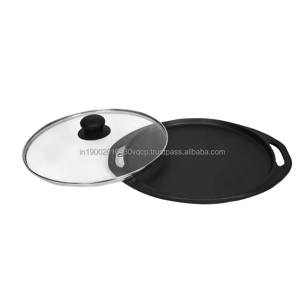Trending Quality cookware Indian Dosa_Roti_Pizza Pan with glass lid 11 inch  Online in India at Best Price