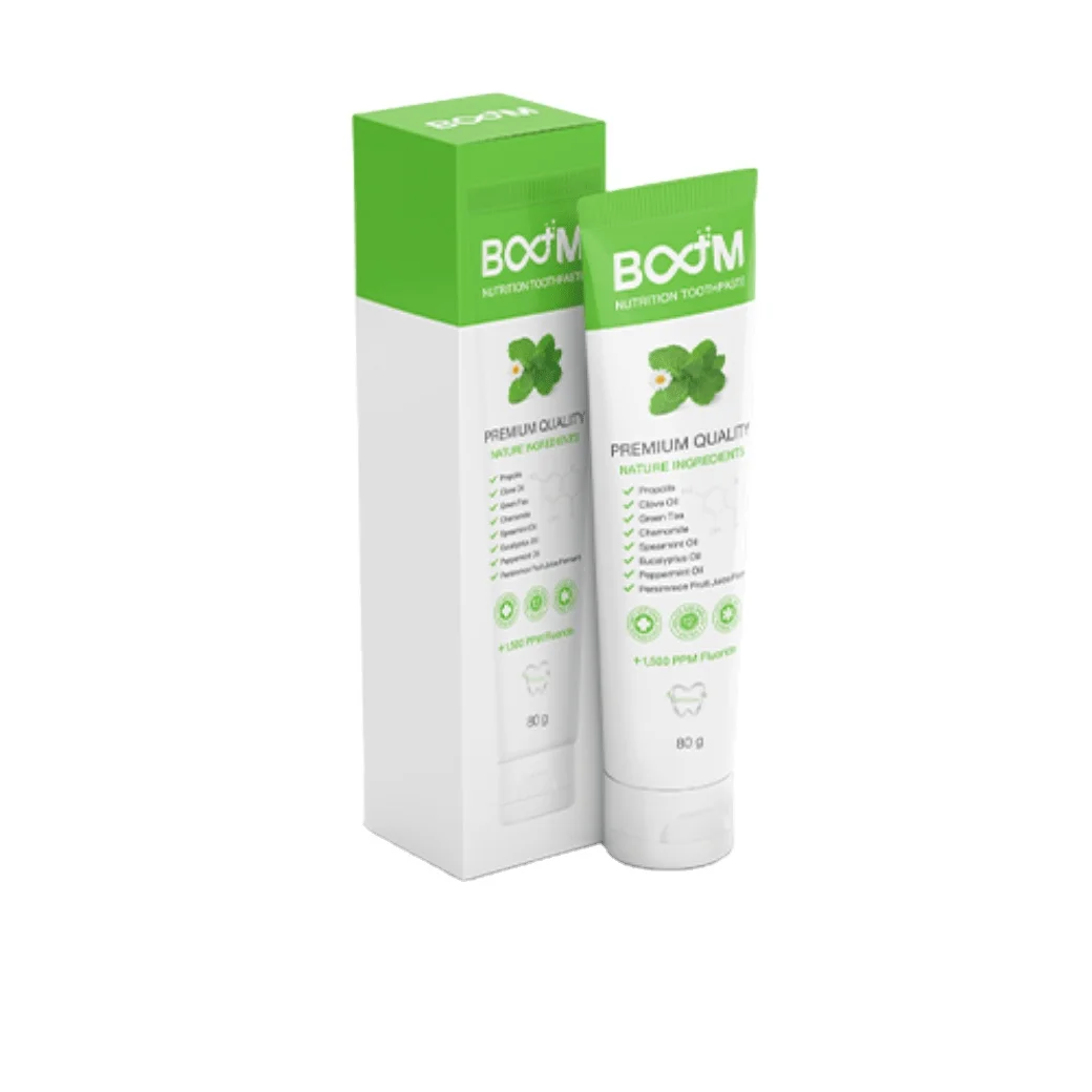 Natural toothpaste Premium quality 4 Natural extracts 4 Essential oils Fluoride 1500 ppm Propolis Chamomile Green tea extract