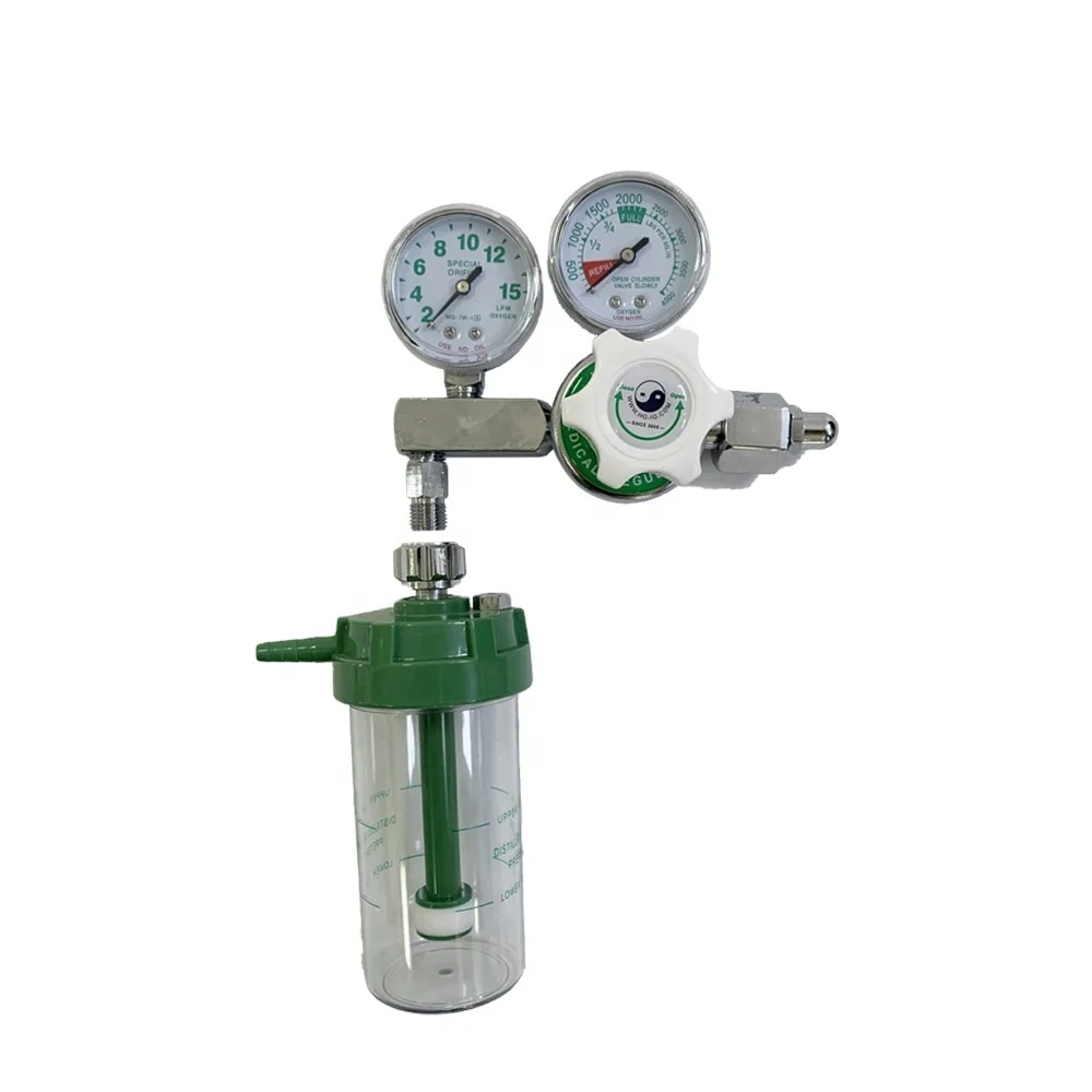 HG-IG Double Gauge Medical Oxygen Regulator,oxygen pressure regulator with flowmeter