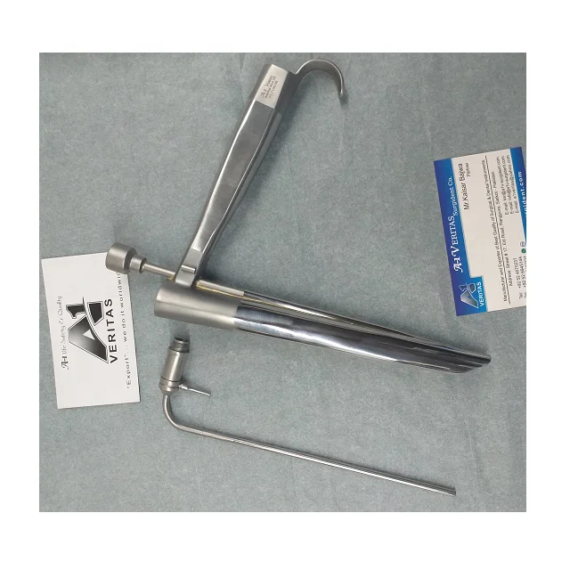 Cheap Price Medical Rigid Fiber Optic Ent Laryngoscope Set With 3 Blades And Handle