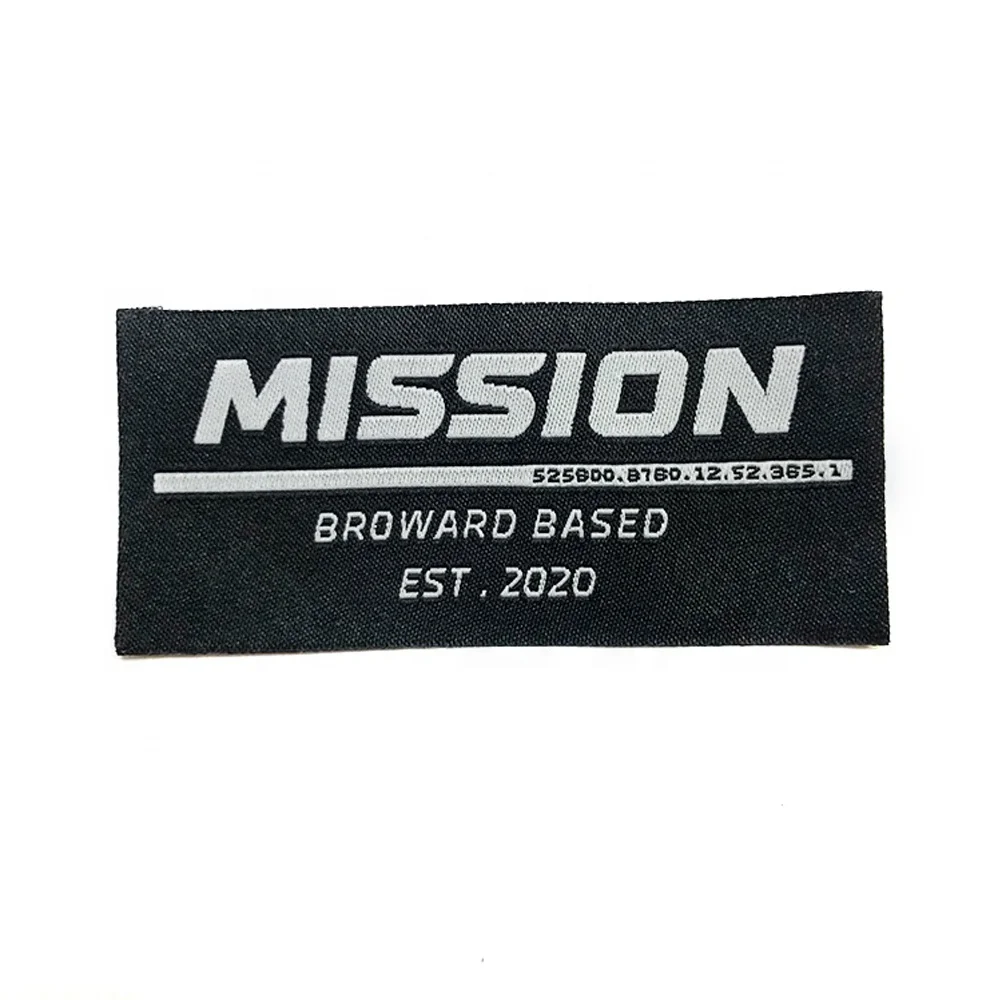 Factory Price Custom Woven Label For Clothing Private Brand Name
