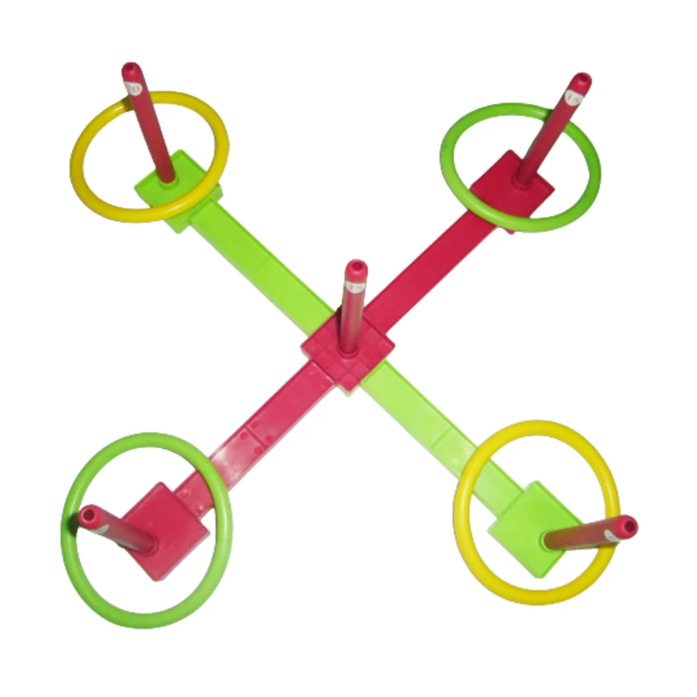 Waising Sports Ring Toss Game with 5 Targets 4 Rings For Indoor Outdoor Play