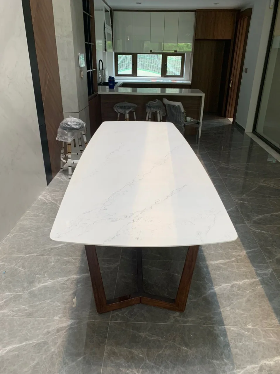 Artificial Stone Sheets Surface Surface Solid Modified Acrylic Sale Long Office Table
