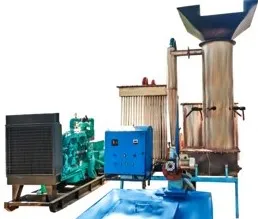 highly productivity biomass gasifier of 100 kw capacity.downdraft stand alone model semi automatic smartly operated new features