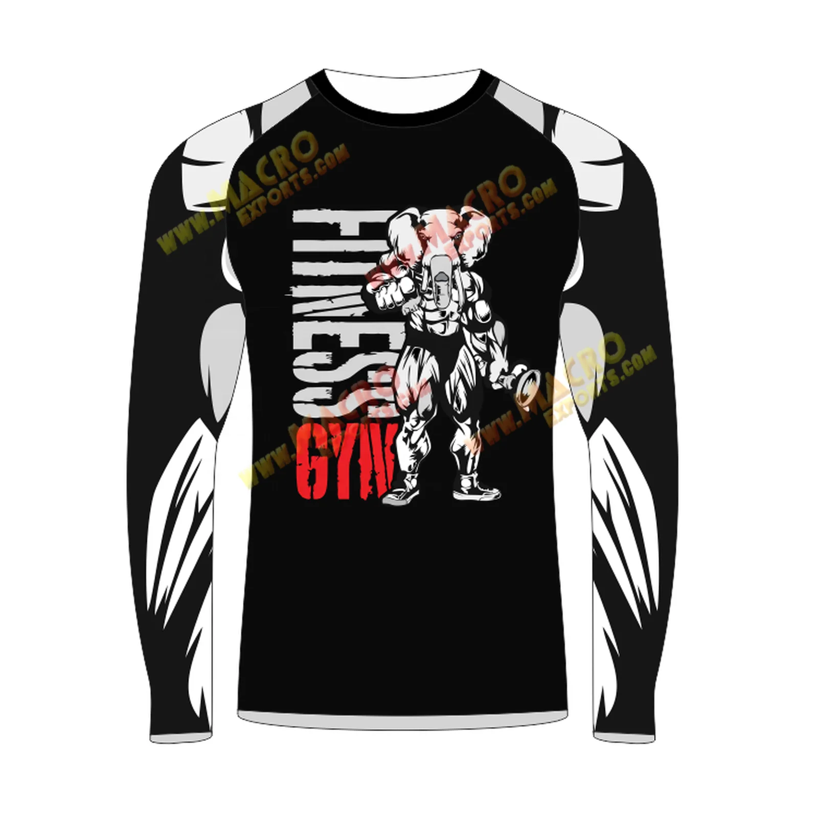 Custom made Full Sublimated rash guard compression clothing tights men shorts Men Rash Guard