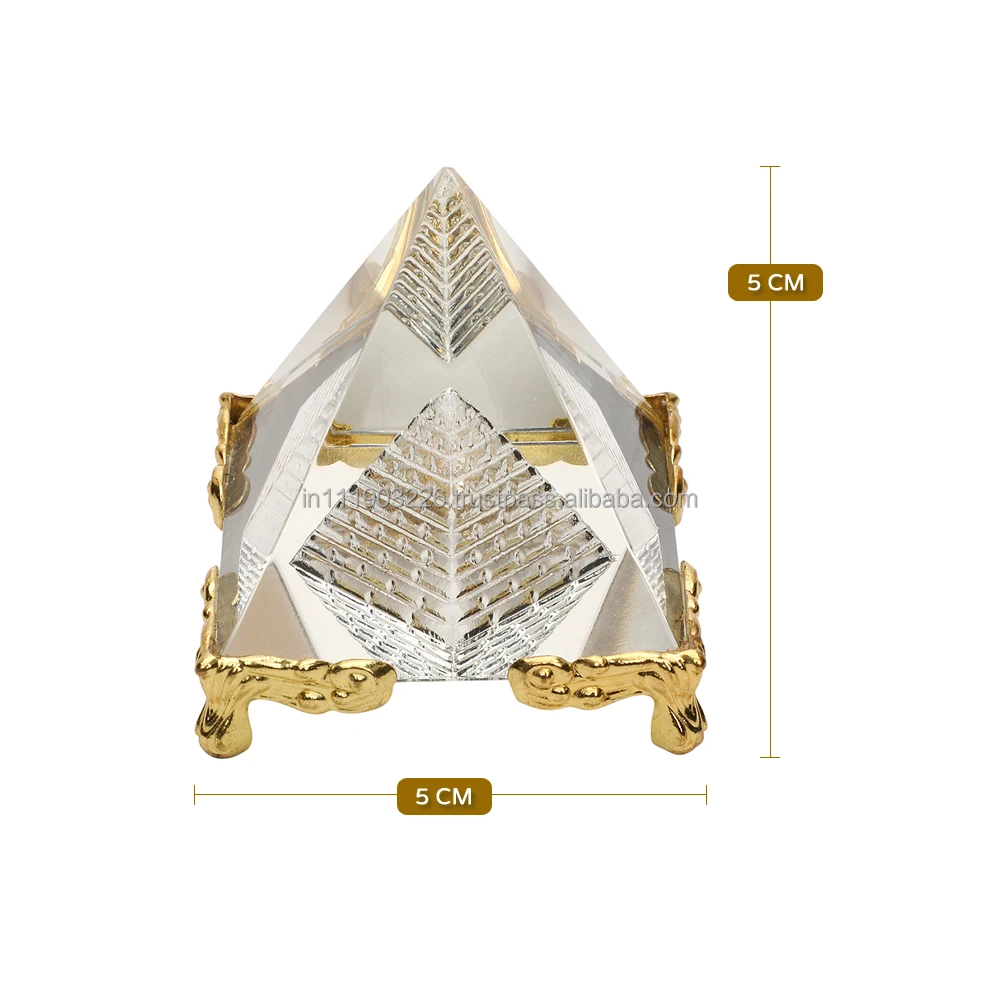 Crystal Pyramid  Unique dual pyramid made from high quality K9 crystal unlike the plastic or acrylic ones