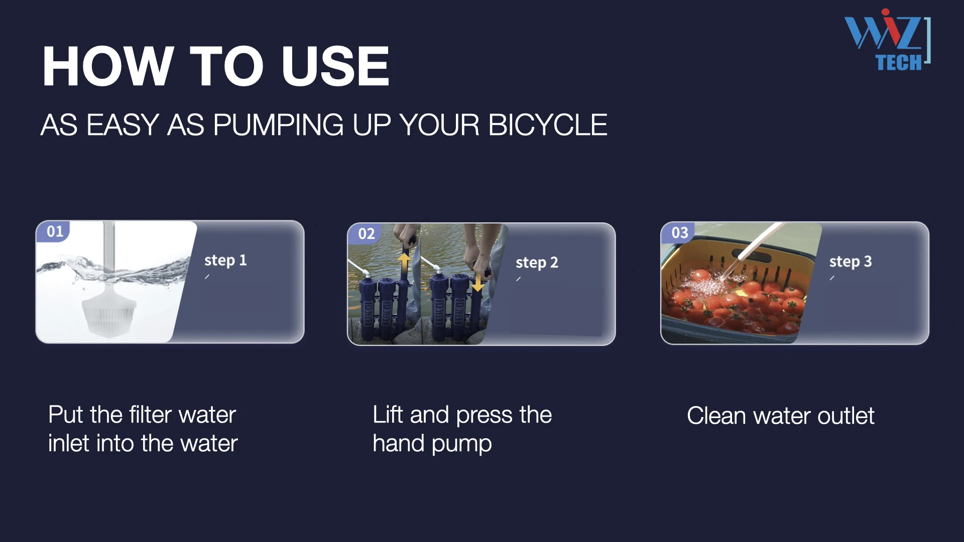 Hand Pump Water Filter Outdoor Hiking Water Treatment Device Water Purifier 0.01um UF Membrane