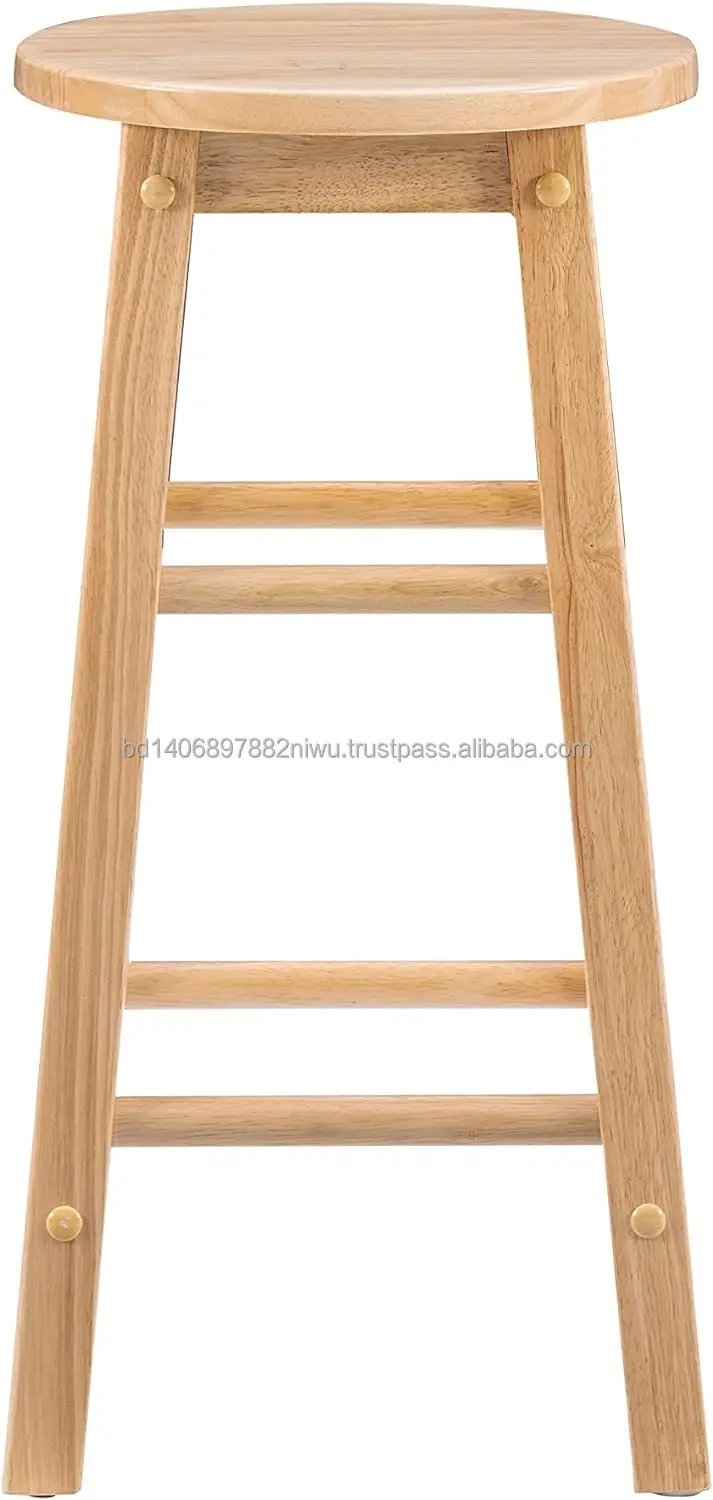 Basics Solid Wood Saddle-Seat Kitchen Counter Barstool, 29-Inch Height,Finish best quality with good price from Bangladesh