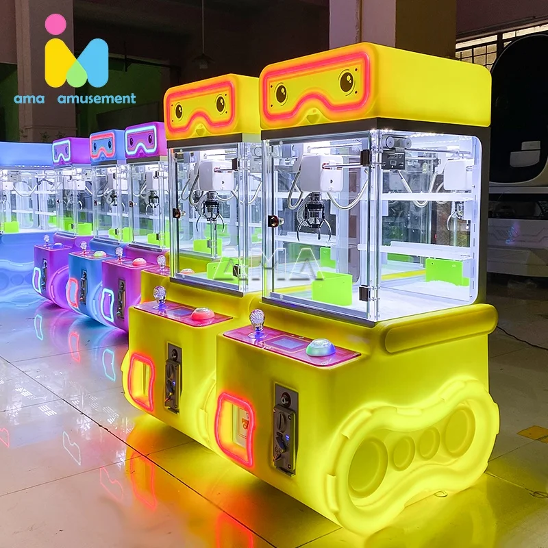 AMA Lovely Mini Claw Crane Machine Coin Operated Arcade Game mini claw machine toys  for Amusement Use