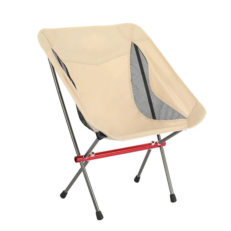 Modern Design Portable Folding Chair for Home Leisure Camping Beach Fishing Picnics Workshops Parks Made of Oxford Fabric