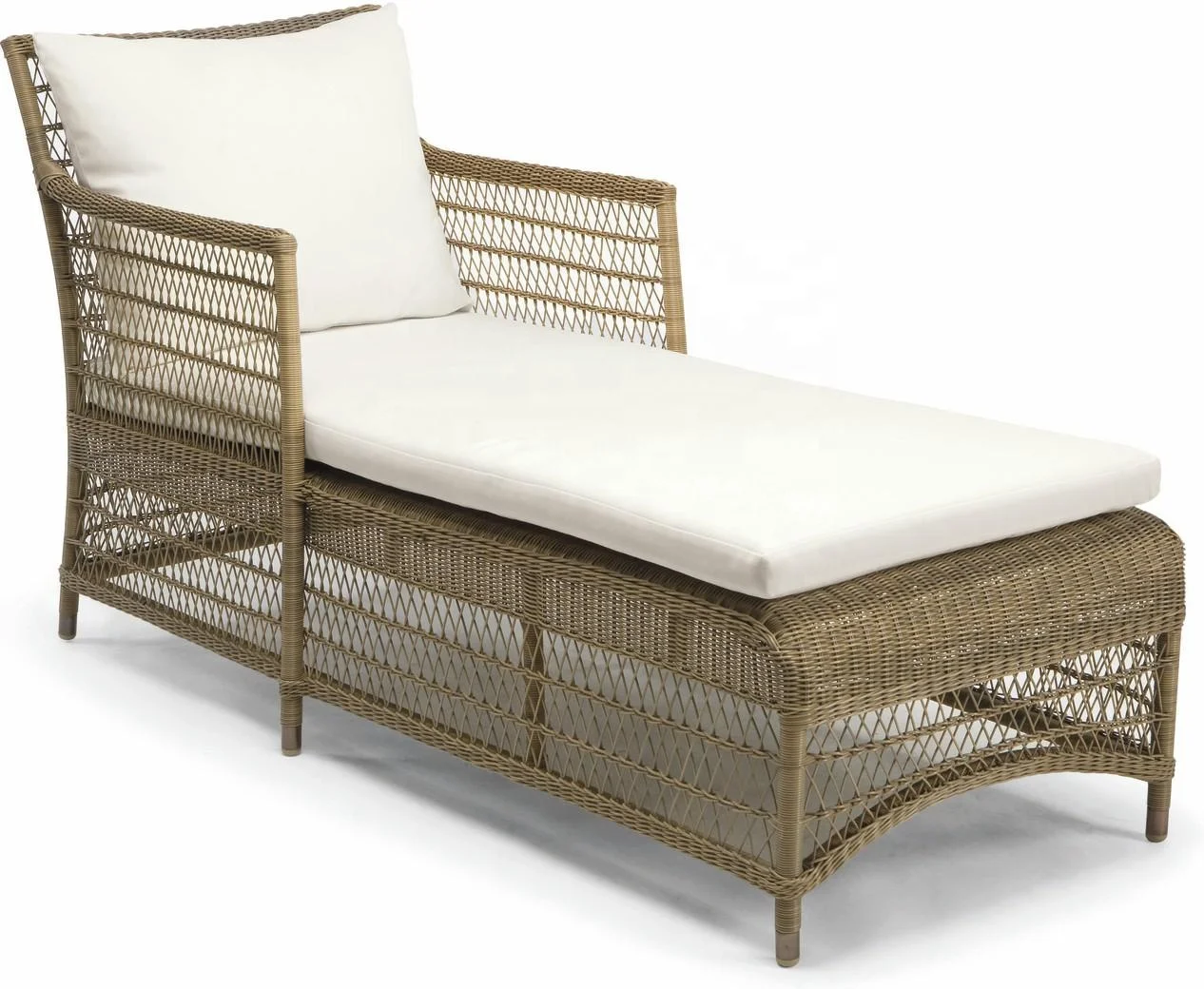 Modern 2023 Outdoor Furniture Wicker Sunbed Set Aluminum Frame Rattan Material Garden Patio Hotels Beach Leisure Sun Loungers