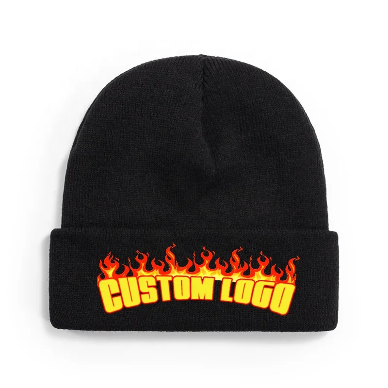 GYMNASTIC WEAR  custom logo with flame style   beanies
