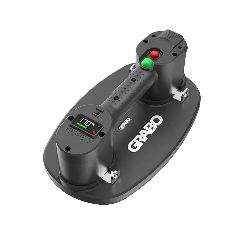 2022 Grabo Pro Automatic Electric Vacuum Suction Cup Lifter for Wood Glass Panel Sheet Metal Lifting Machine Paving Tiling Tool