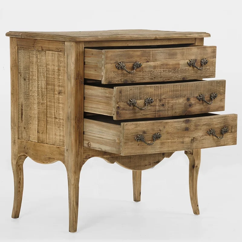 
Reclaimed Pine French Luxury chest of Drawer For Bedroom/Living Room Furniture Rustic Distressed 