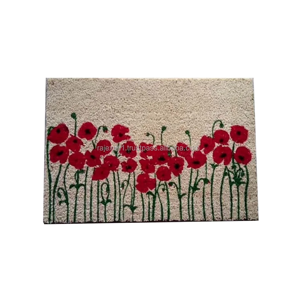 Excellent premium quality PVC backed coir mats sustainable coir mats non slip durable with stylish designs