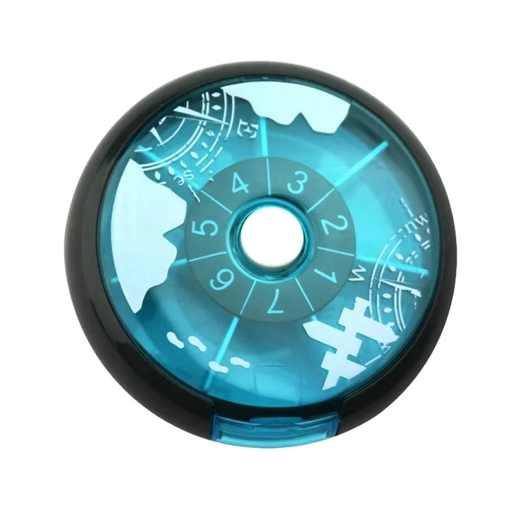 7 подогревающий портативный Круглый таблетки контейнер для таблеток дозатор