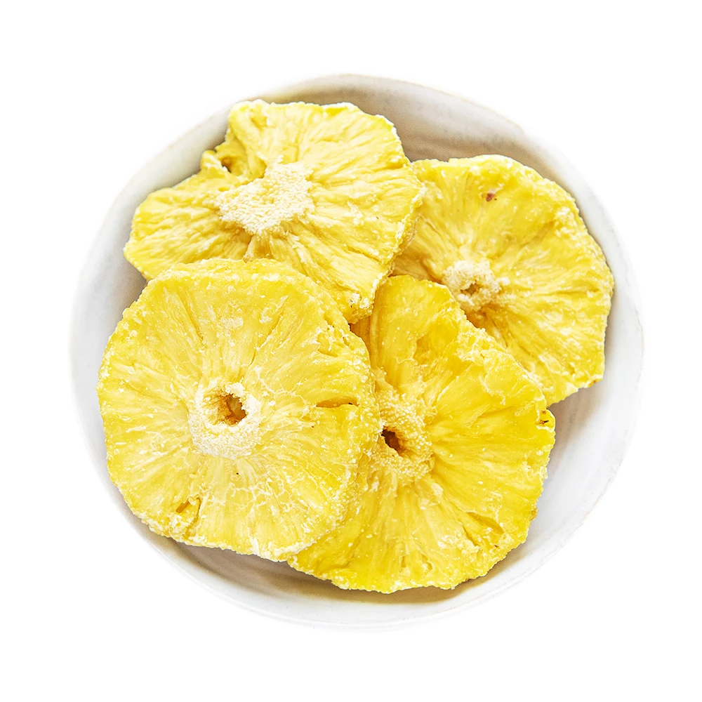 Dried pineapple slices Dehydrated fruit 100% Pineapple dried High quality made in Thailand products