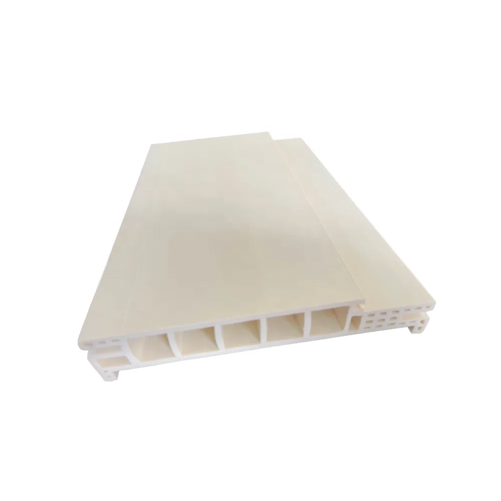 Modern 22*30 Type 3m Dewoo Waterproof Door WPC Profile High Quality Customized Packaging Interior Bedroom Villa Glass Made