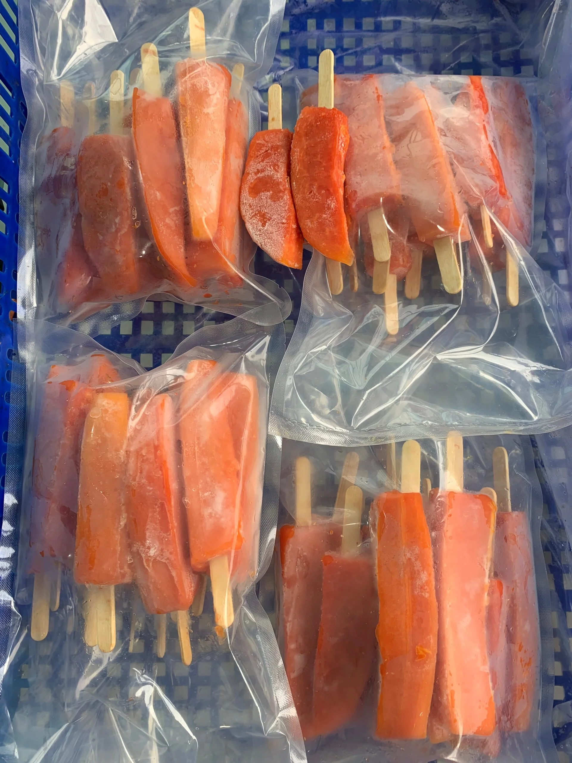 
wholesale export price slice chunks frozen papaya fruit for sale 