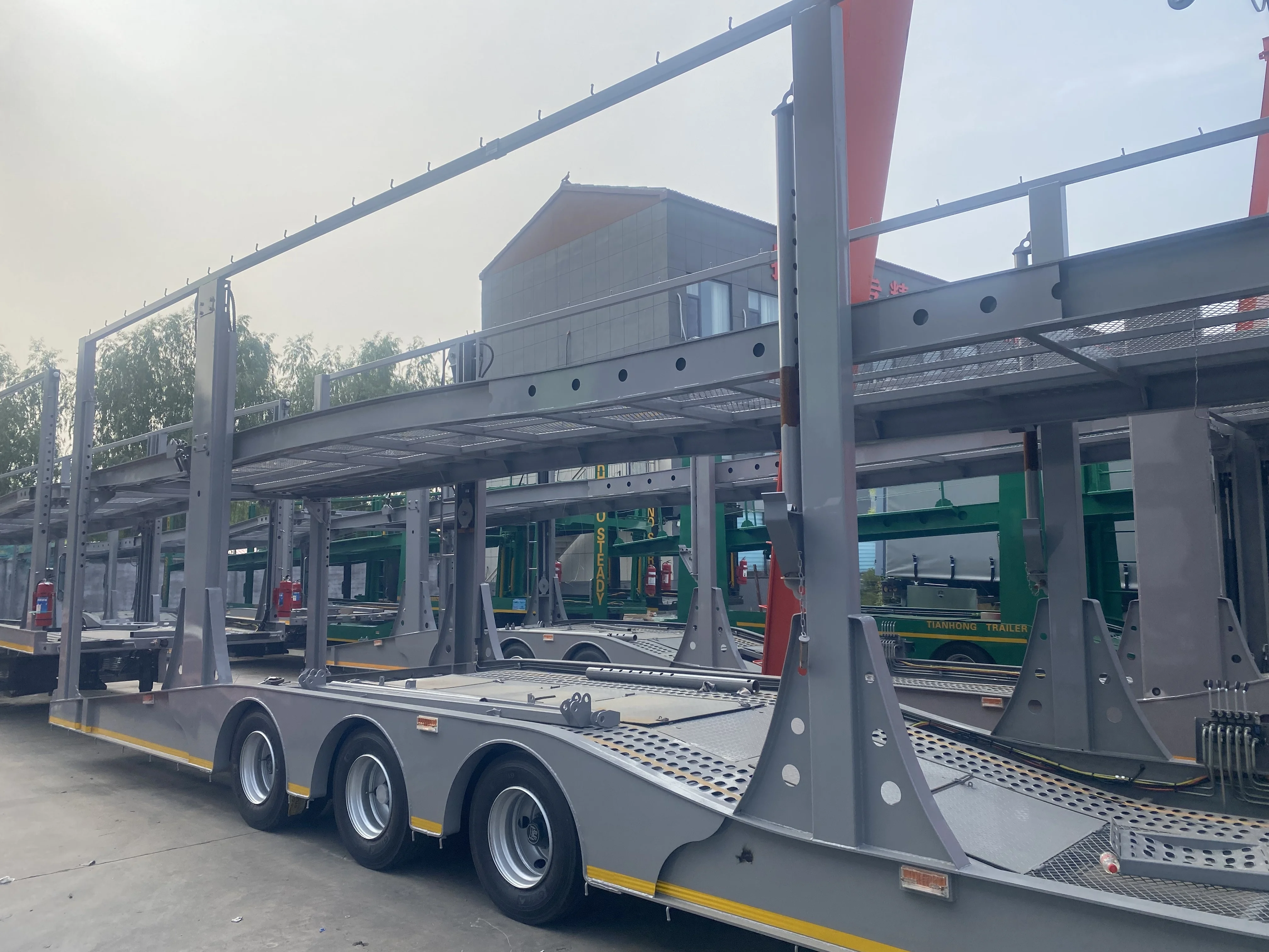 High Quality Great Price CIMC 2/3 Axle 6-10 Stainless Steel Land Road Car Trailer