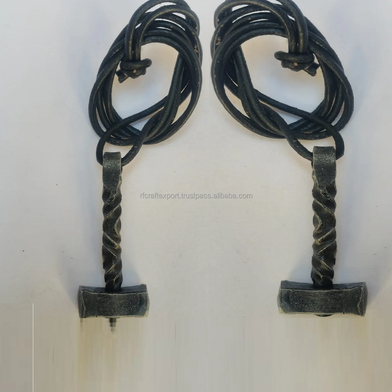 Handmade Forged Iron Handmade Viking Heavy Thor Hammer Hunting Tool Pendant Male Jewelry by rf crafts